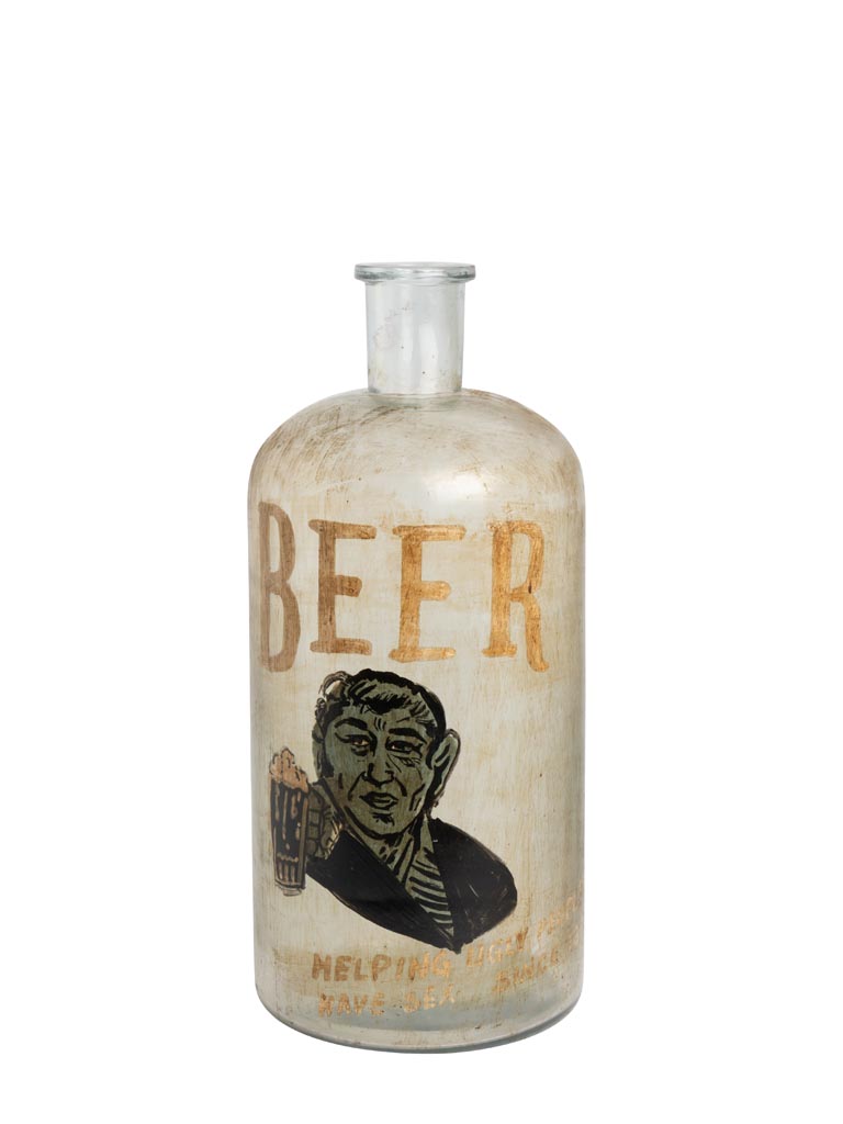 Handpainted bottle Beer & sex - 2