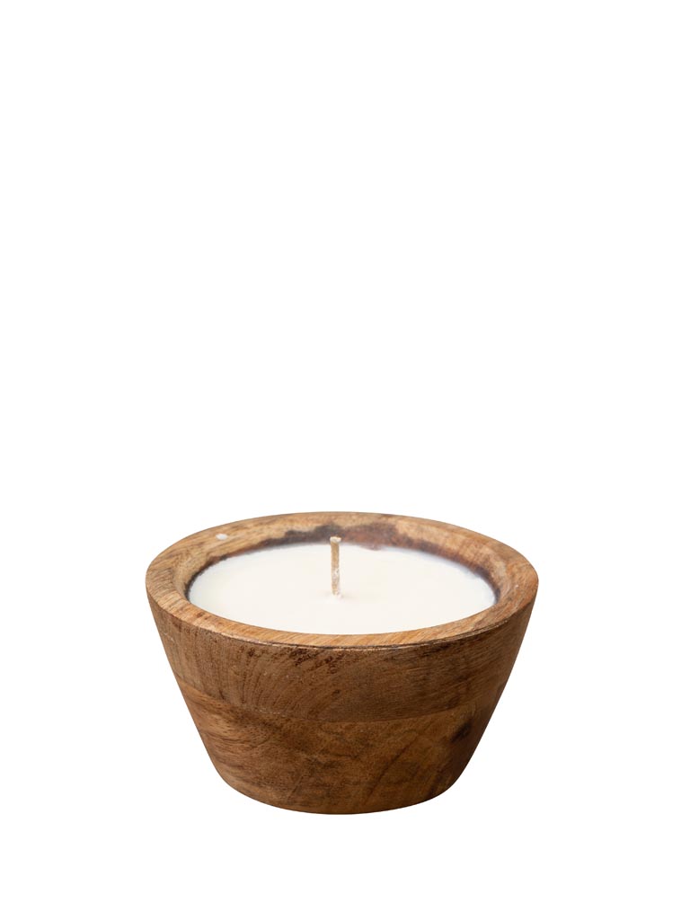 Mango wood pot soy candle - 2