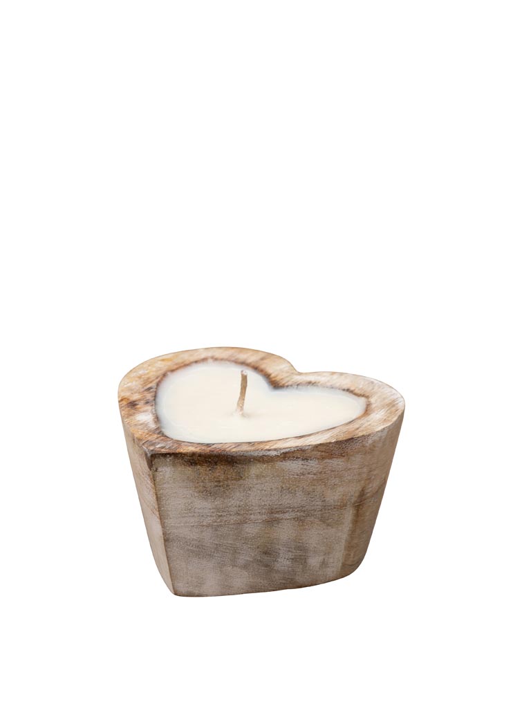 Mango heart pot soy candle - 2