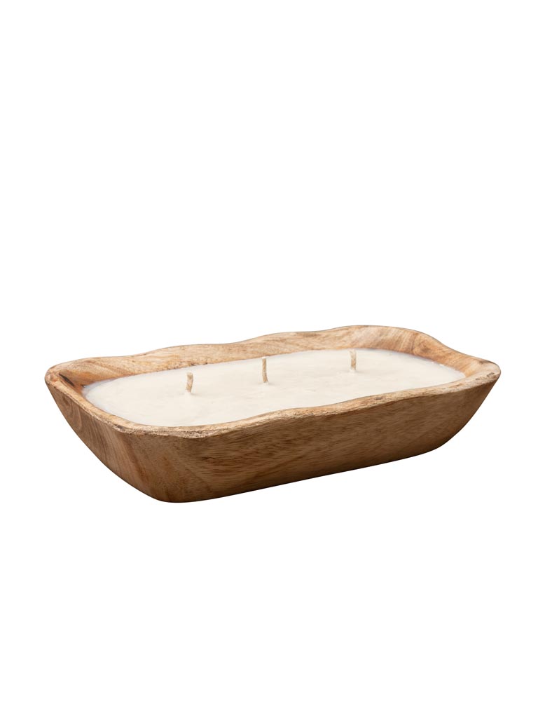 Bougie de soja dans pot en manguier organic - 4
