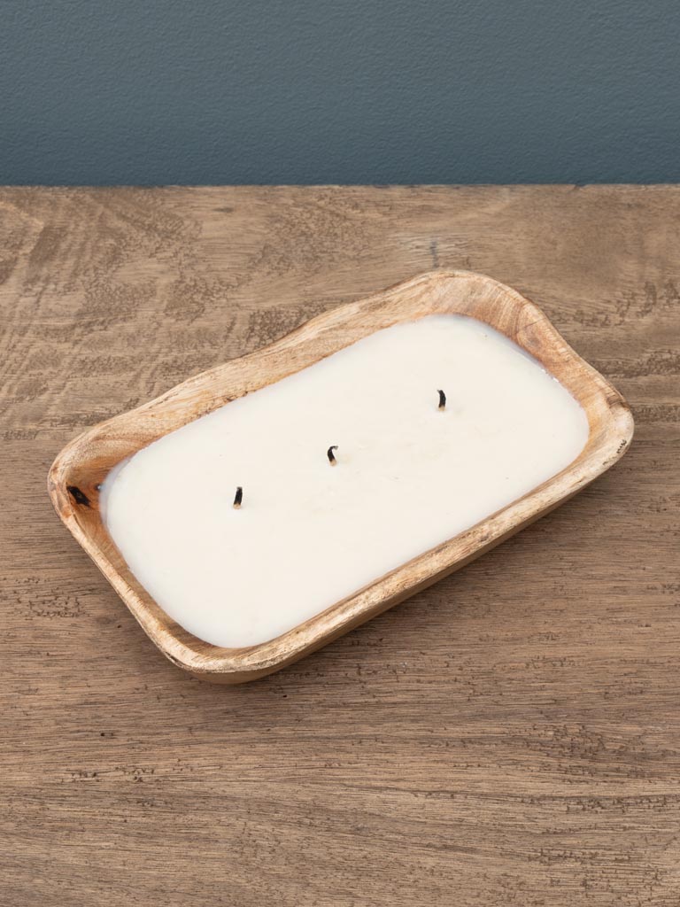 Bougie de soja dans pot en manguier organic - 5