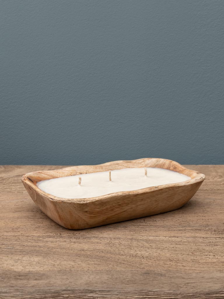 Bougie de soja dans pot en manguier organic - 7