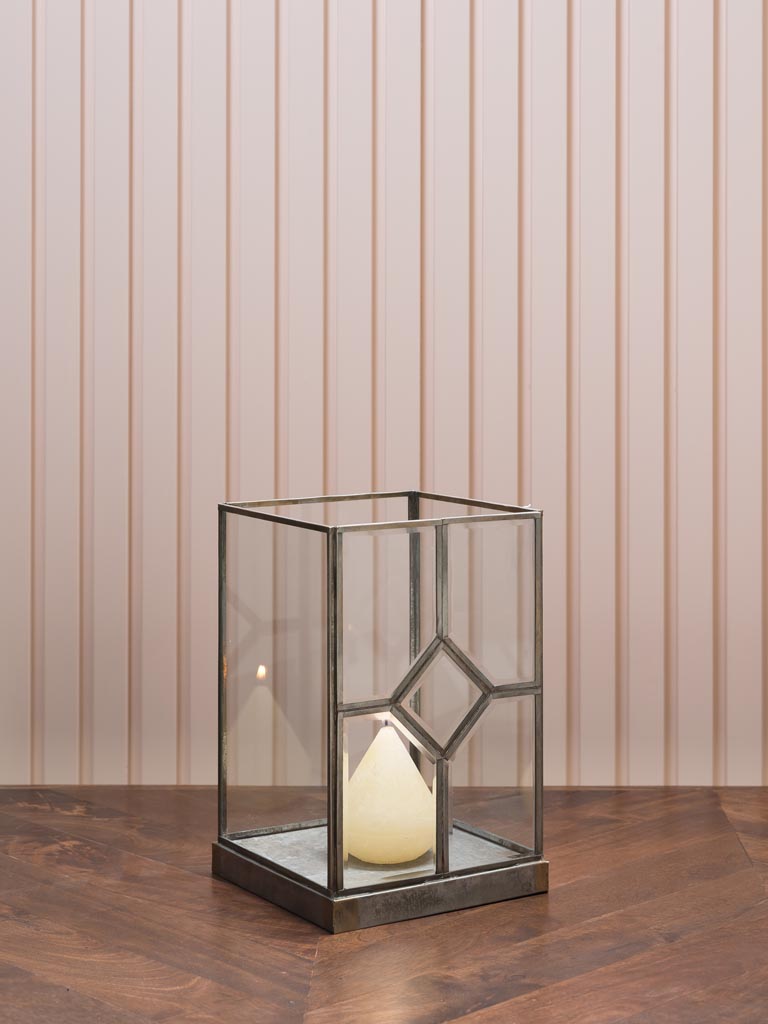 Candle holder beveled glass Solange 25cm - 1