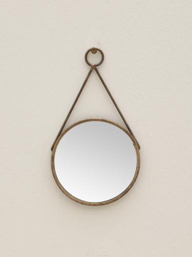 Small mirror with nice fixed handle