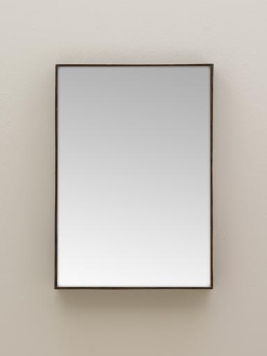 Mirror with hammered edges