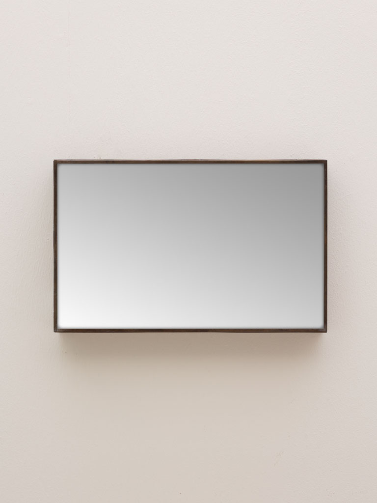Small mirror with hammered edges - 1