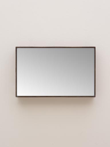 Small mirror with hammered edges
