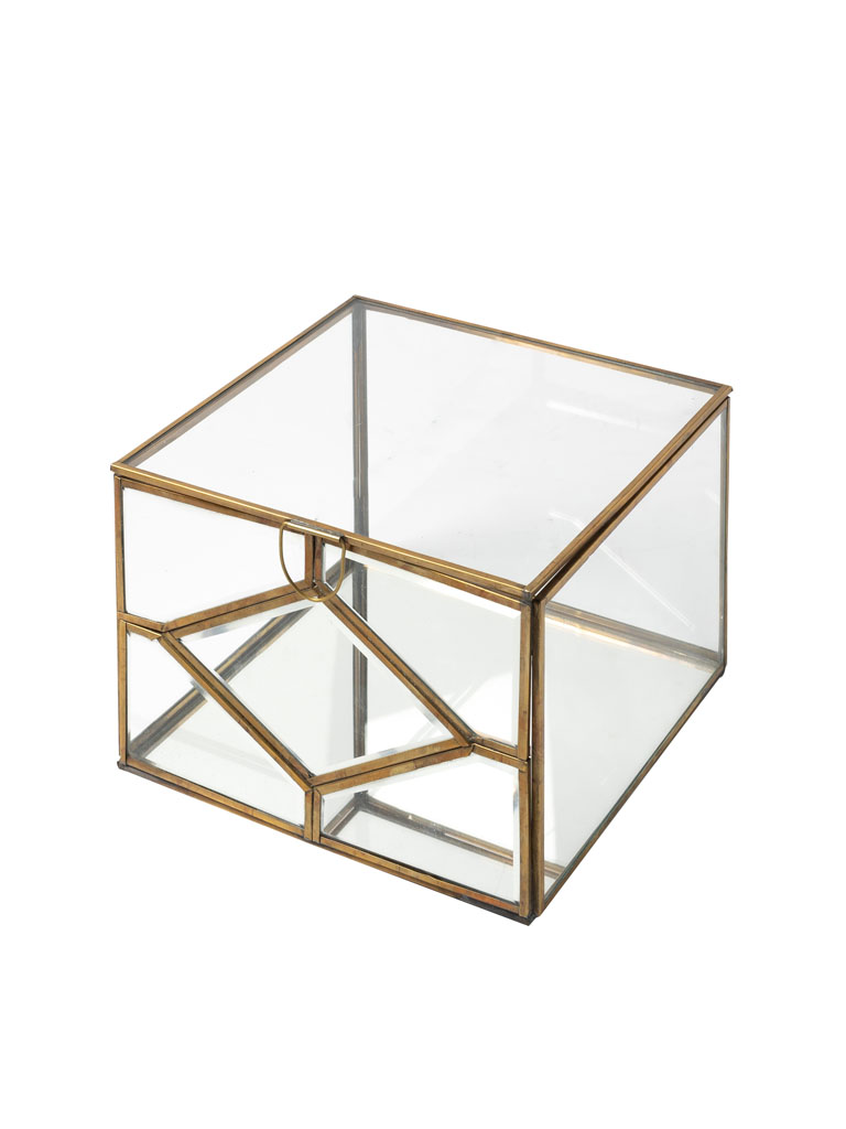 Boîte carrée verre biseauté - 2