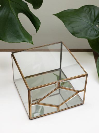 Square box beveled glass