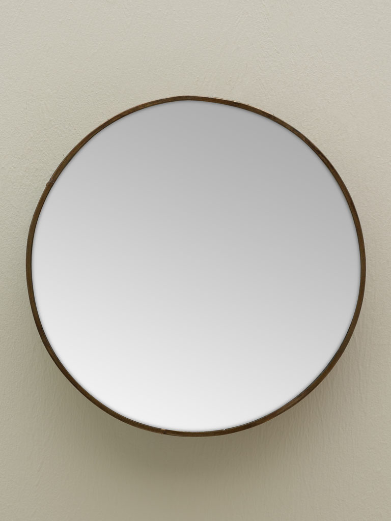Round mirror hammered edge - 1