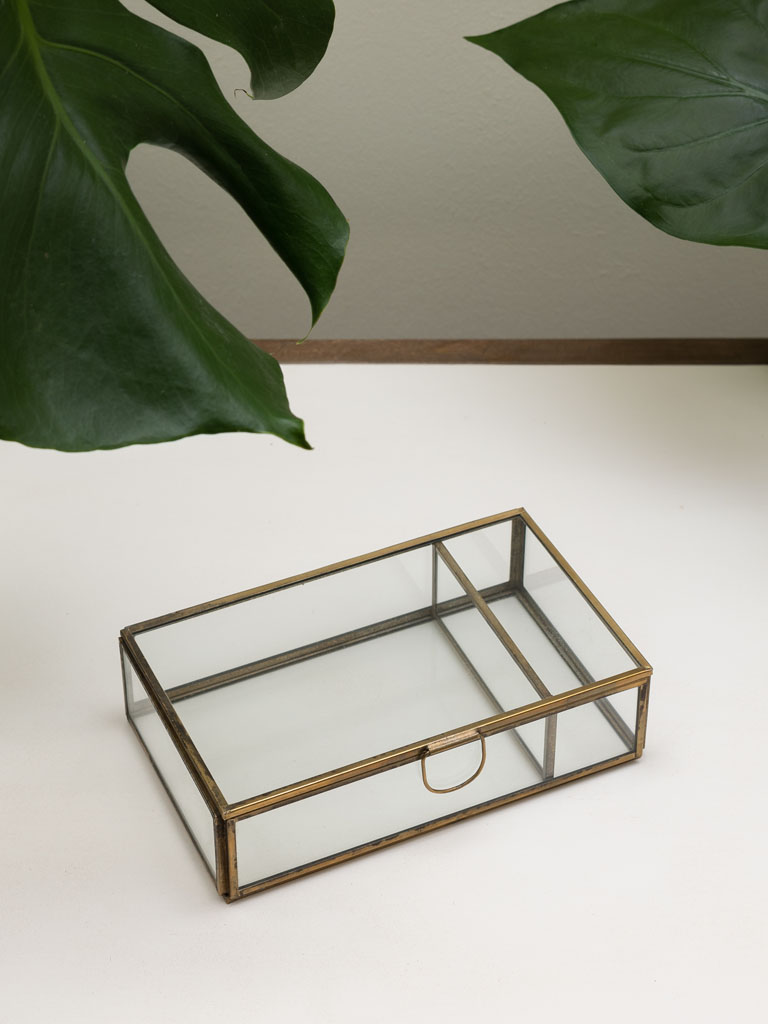 Glass box with small compartment - 1