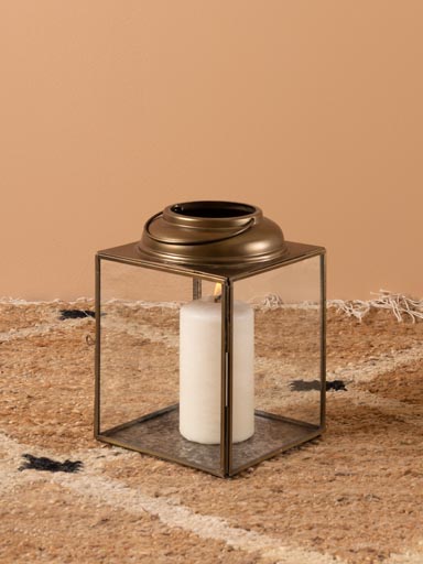 Small lantern brass finish