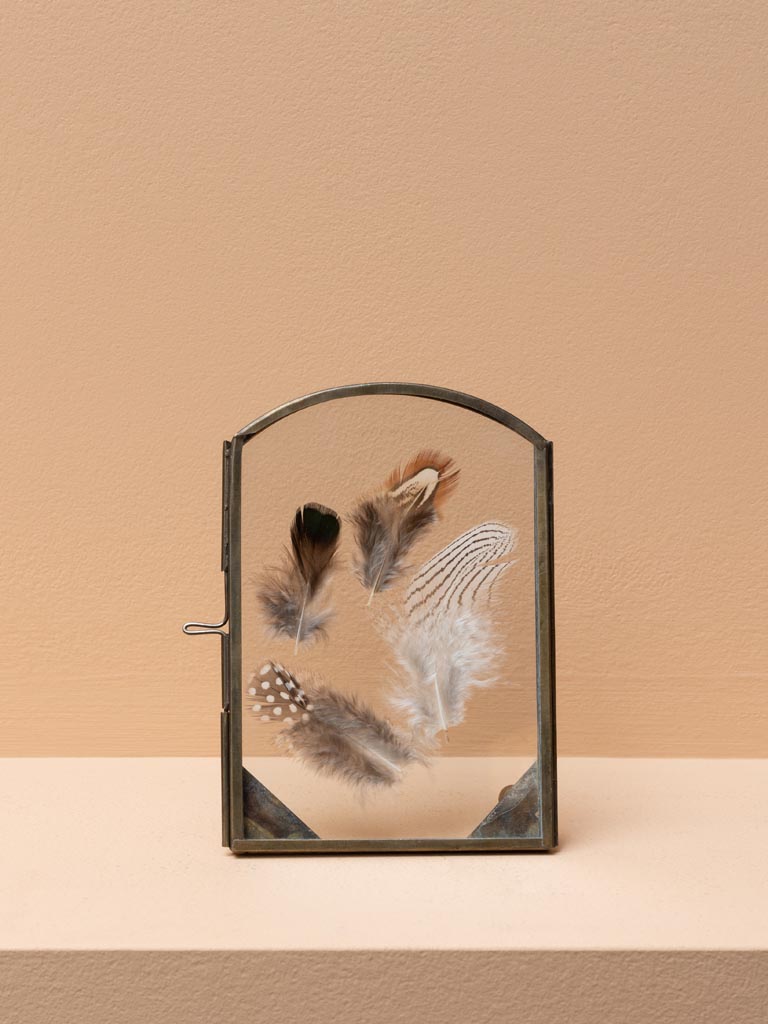 Small standing photo frame with rounded top - 3