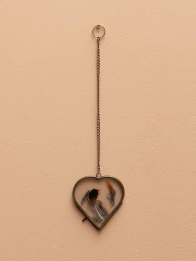 Small hanging heart photo frame