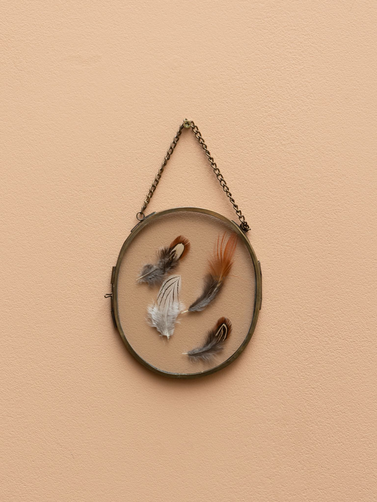 Small hanging oval photo frame - 1