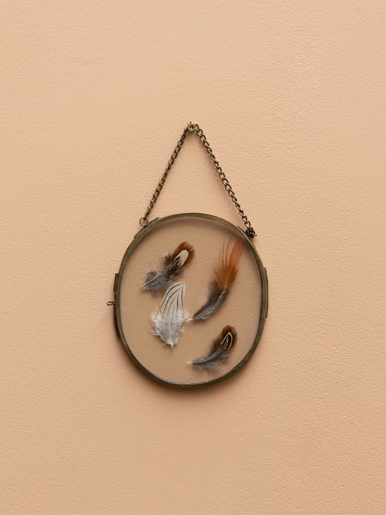 Small hanging oval photo frame - 1