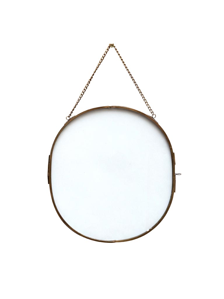 Large hanging oval photo frame - 2