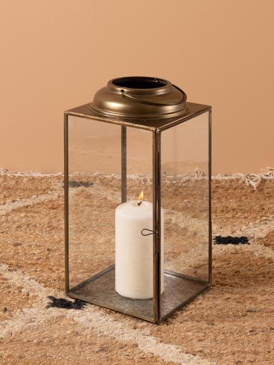 Lantern brass finish