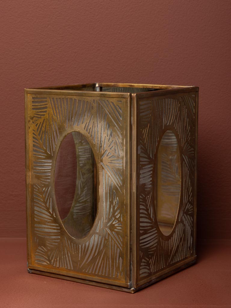 Large glass candle holder Nymphéa - 3