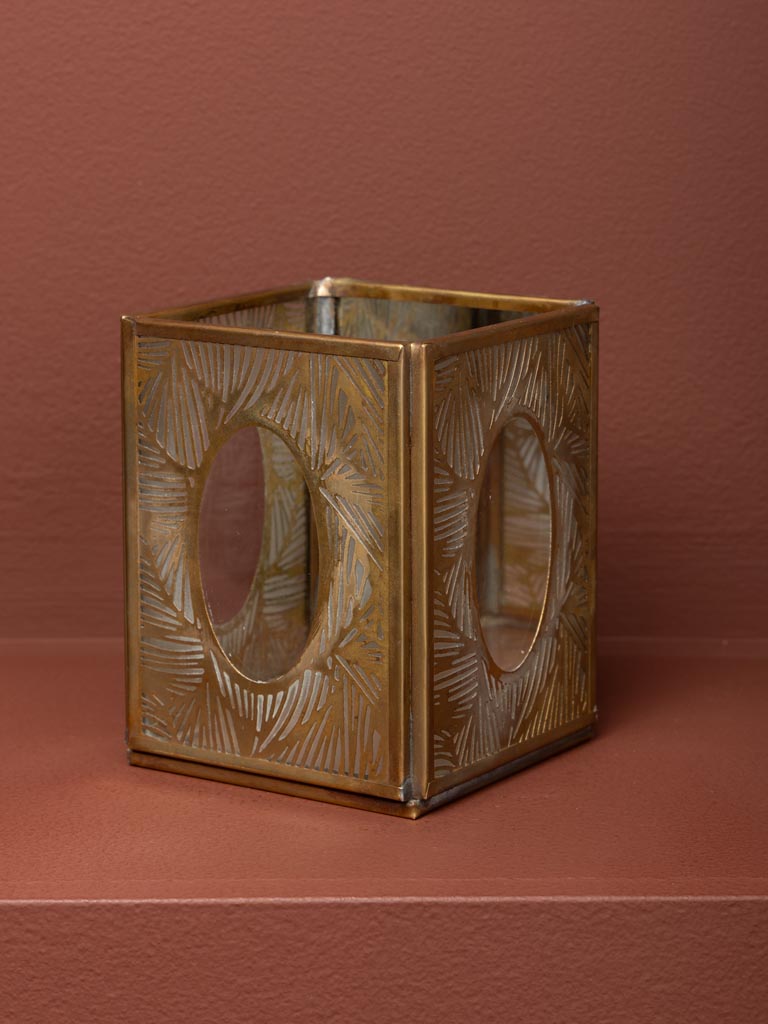 Small glass candle holder Nymphéa - 3