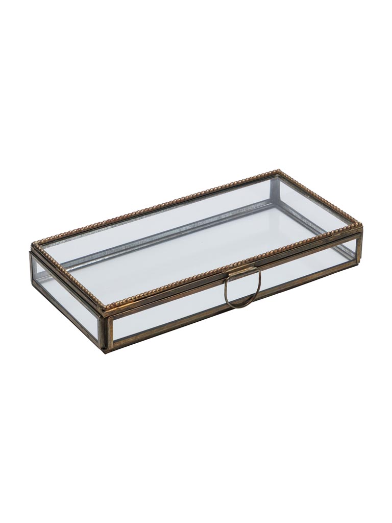Glass box with embellished edge - 2