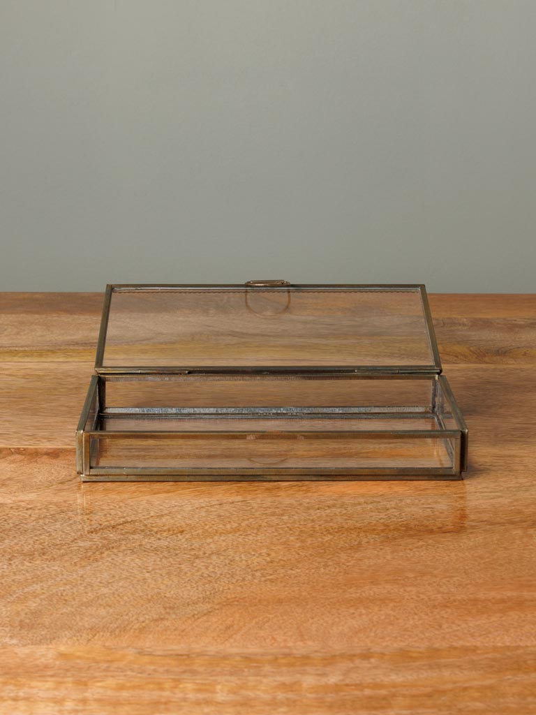 Glass box with embellished edge - 5