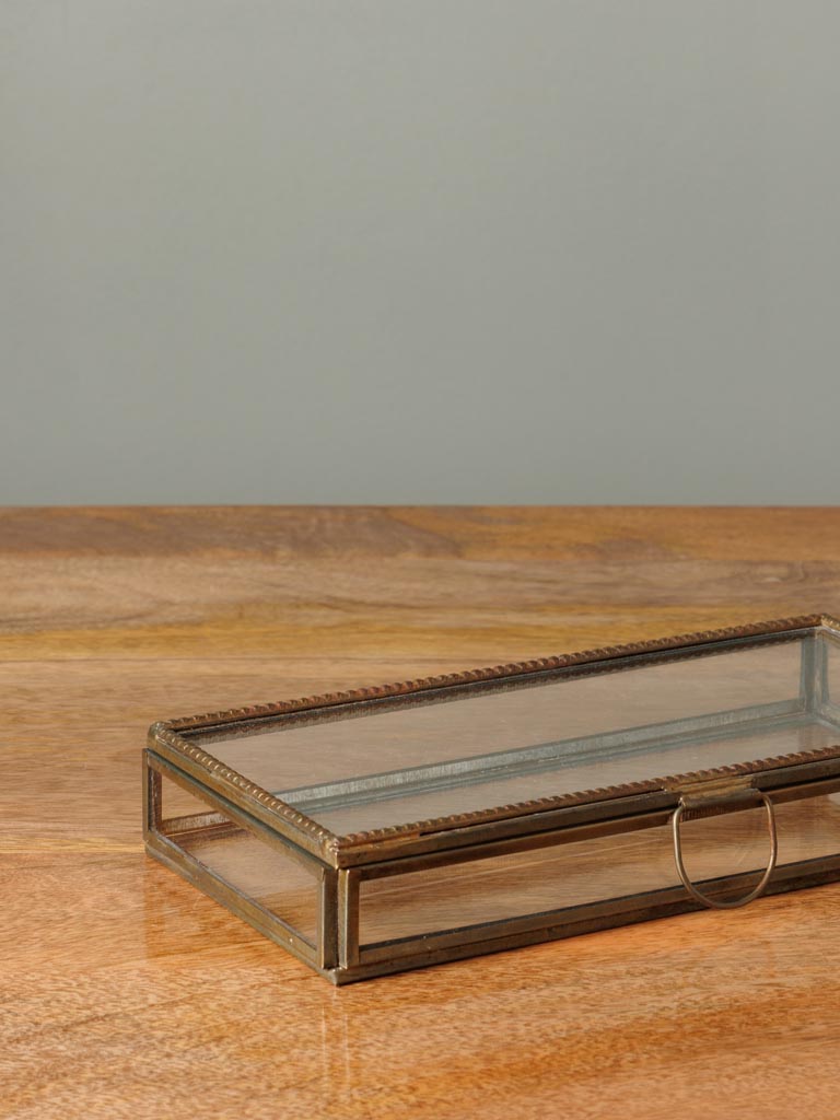 Glass box with embellished edge - 4