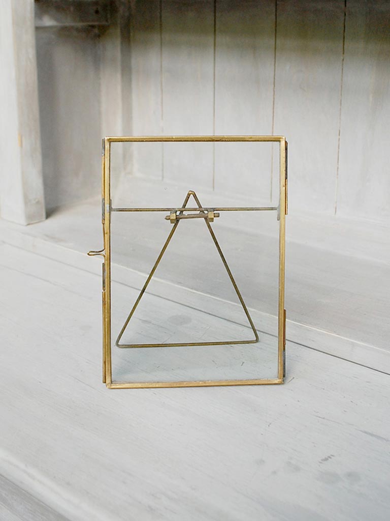 Glass & brass frame - 1