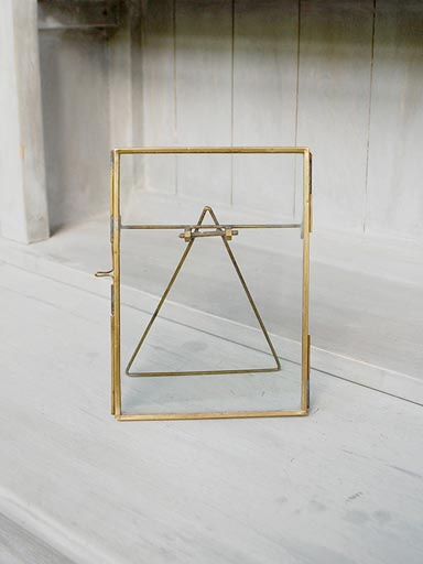 Glass & brass frame