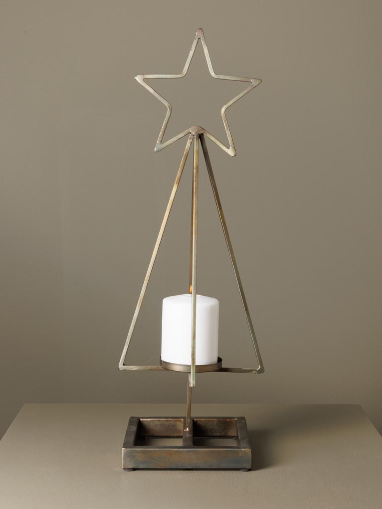 Candle stand tree with star - 1