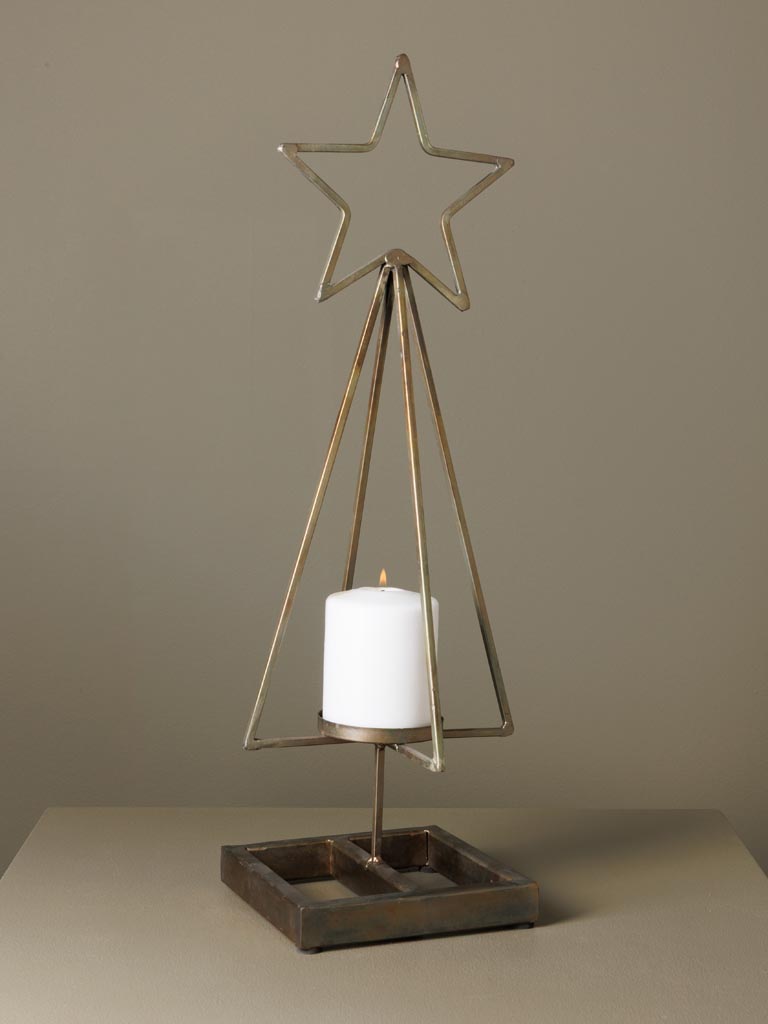 Candle stand tree with star - 3