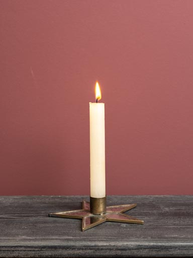 Flat star candlestick