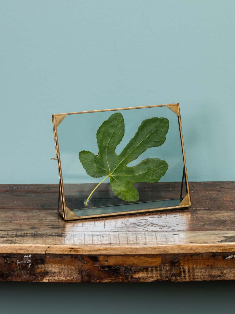 Photo frame with brass corners - 1