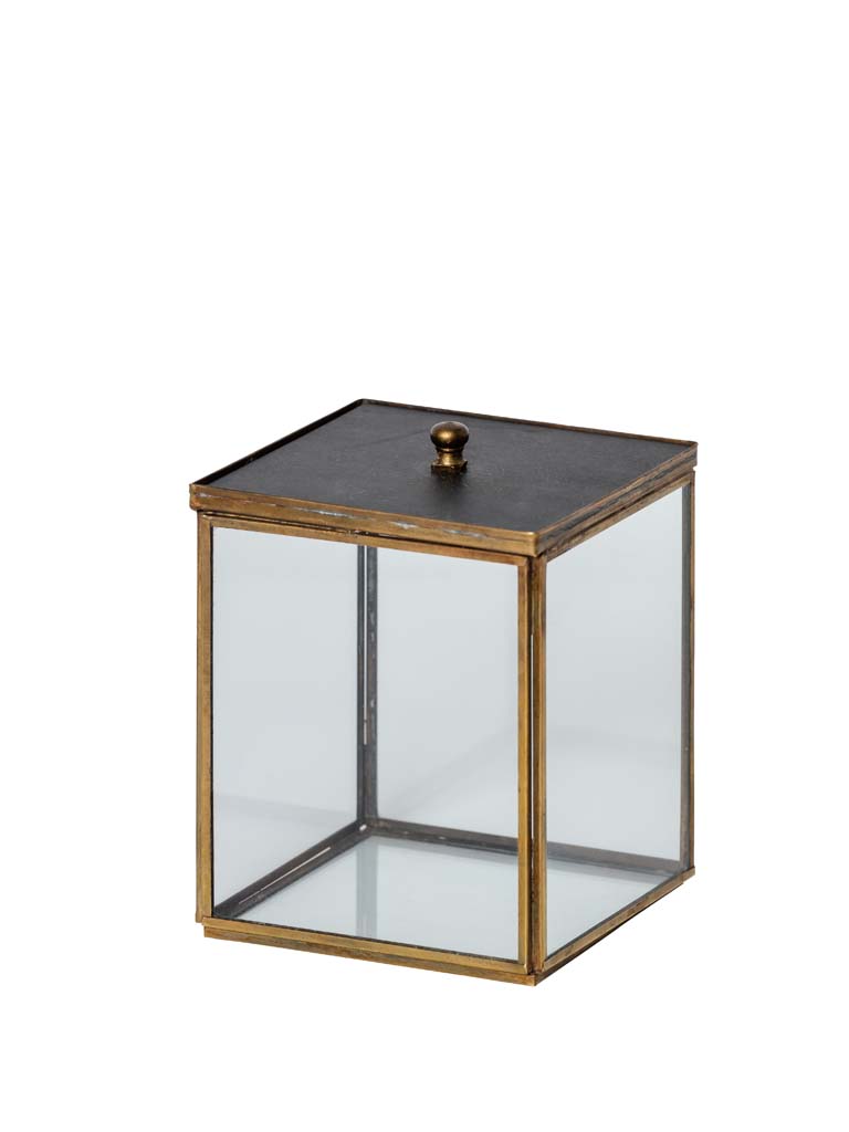 Glass box with black lid Irma - 2