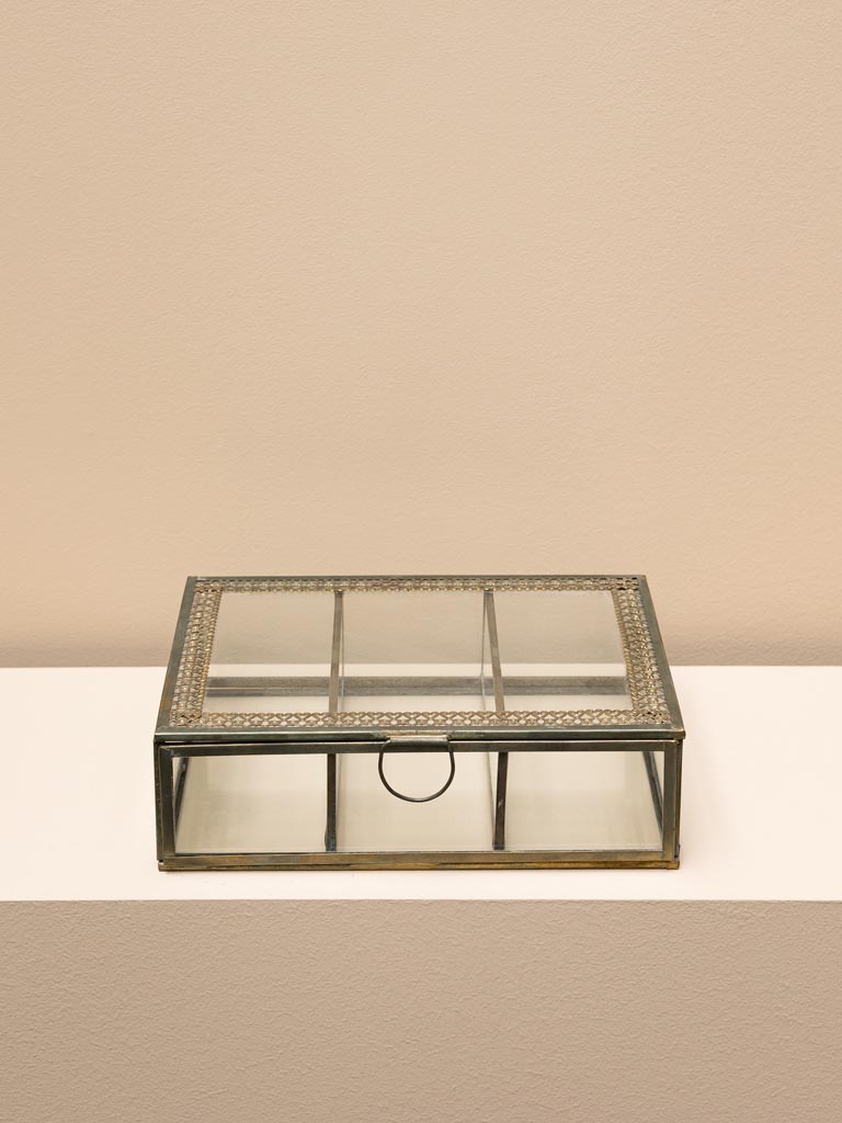 Glass box 3 compartments - 2