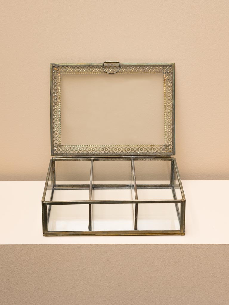Glass box 3 compartments - 3