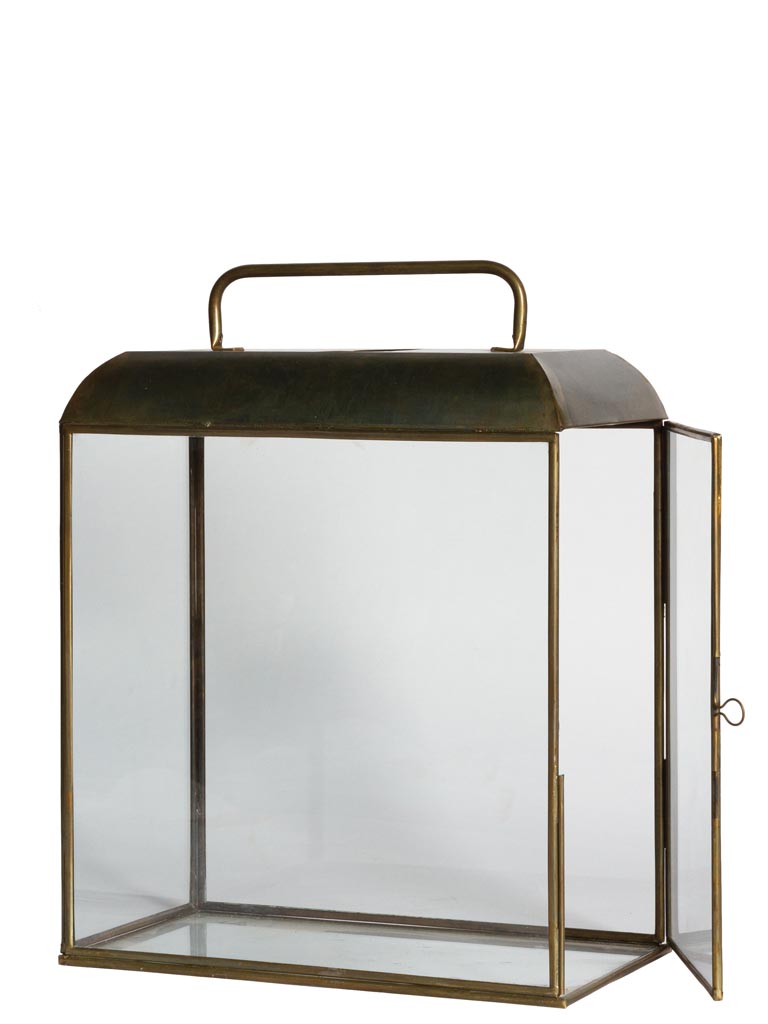 Large rectangle glass lantern fixed handle Atina - 2