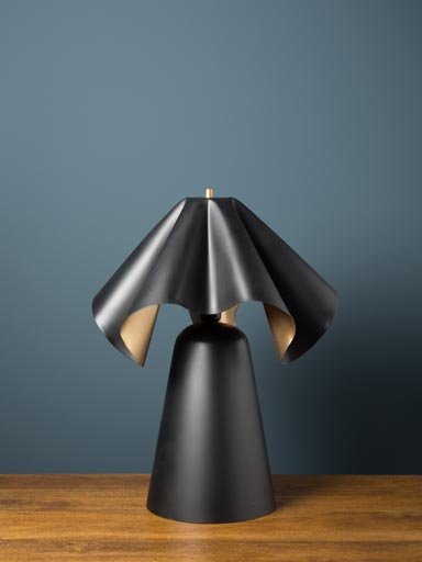 Table lamp Napkin black and interior golden
