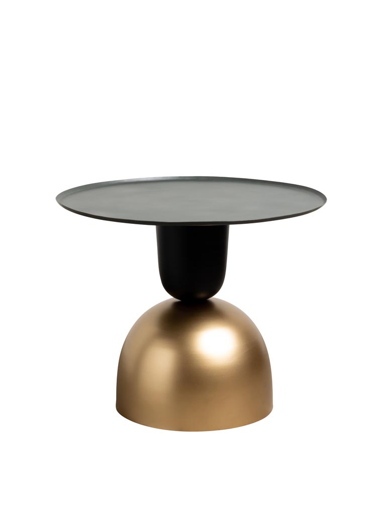 Side table dark green & gold - 2