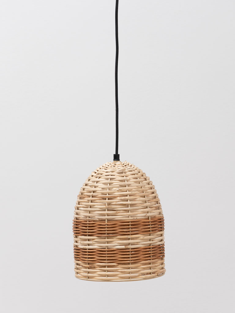 Hanging lamp orange stripes Malo - 1