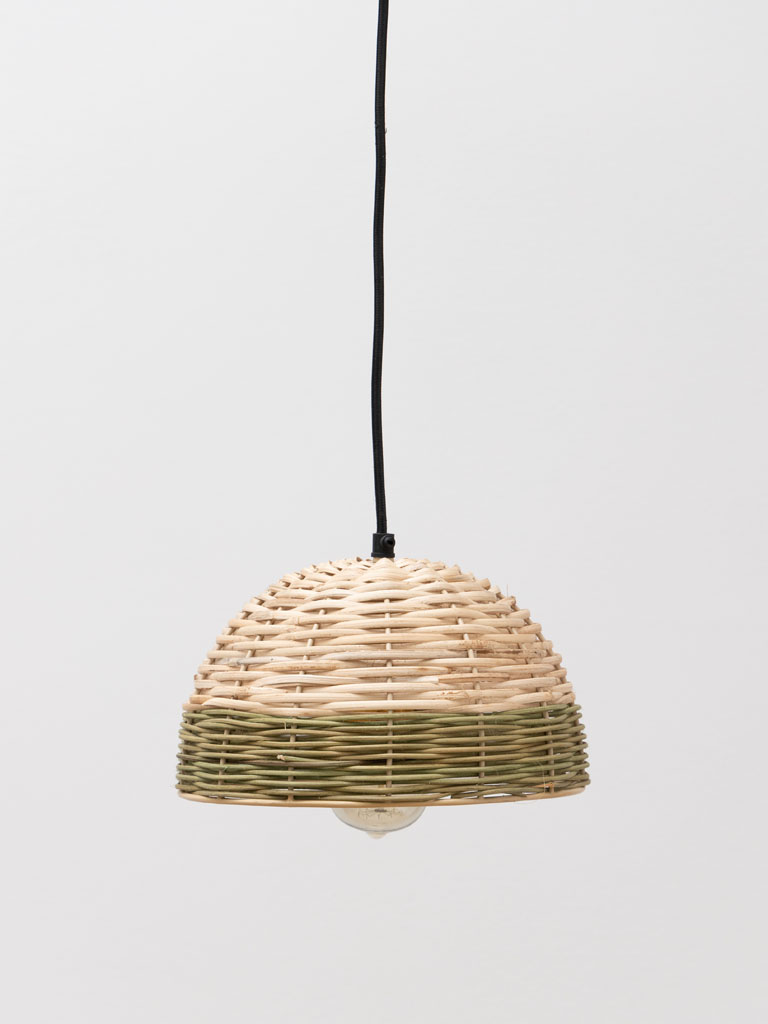 Hanging lamp green stripe Malo - 1