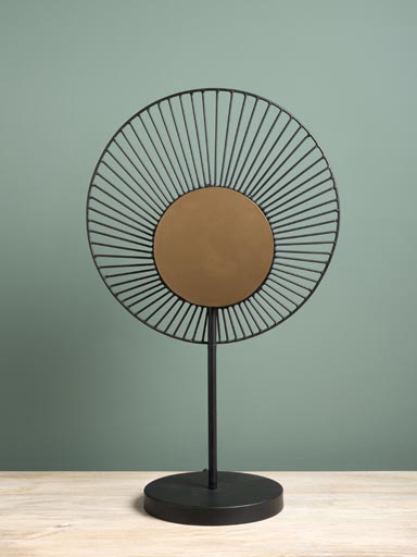 Black and gold table lamp Auréole