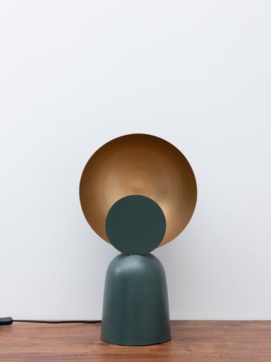 Green table lamp Hops