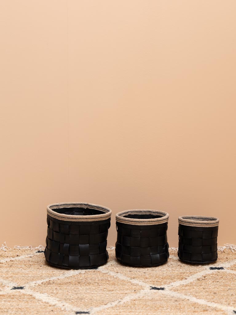 S/3 flower pots in recycled tires - 5