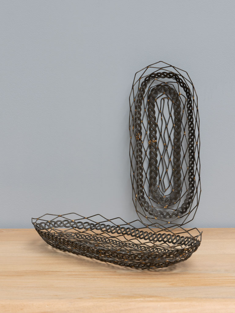 S/2 oval wire baskets - 1