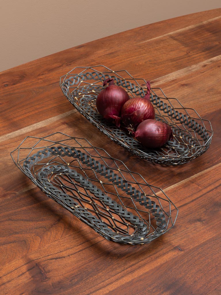 S/2 oval wire baskets - 5