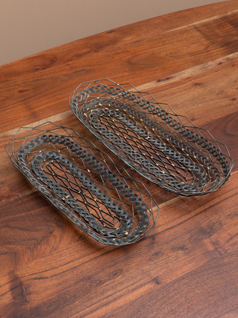 S/2 oval wire baskets - 7