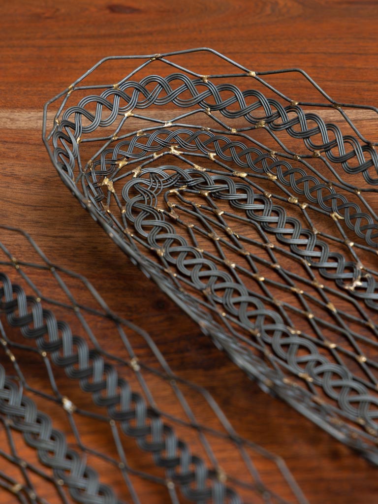 S/2 oval wire baskets - 6