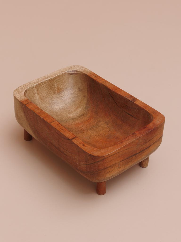 Rectangular wooden bowl Niger - 4
