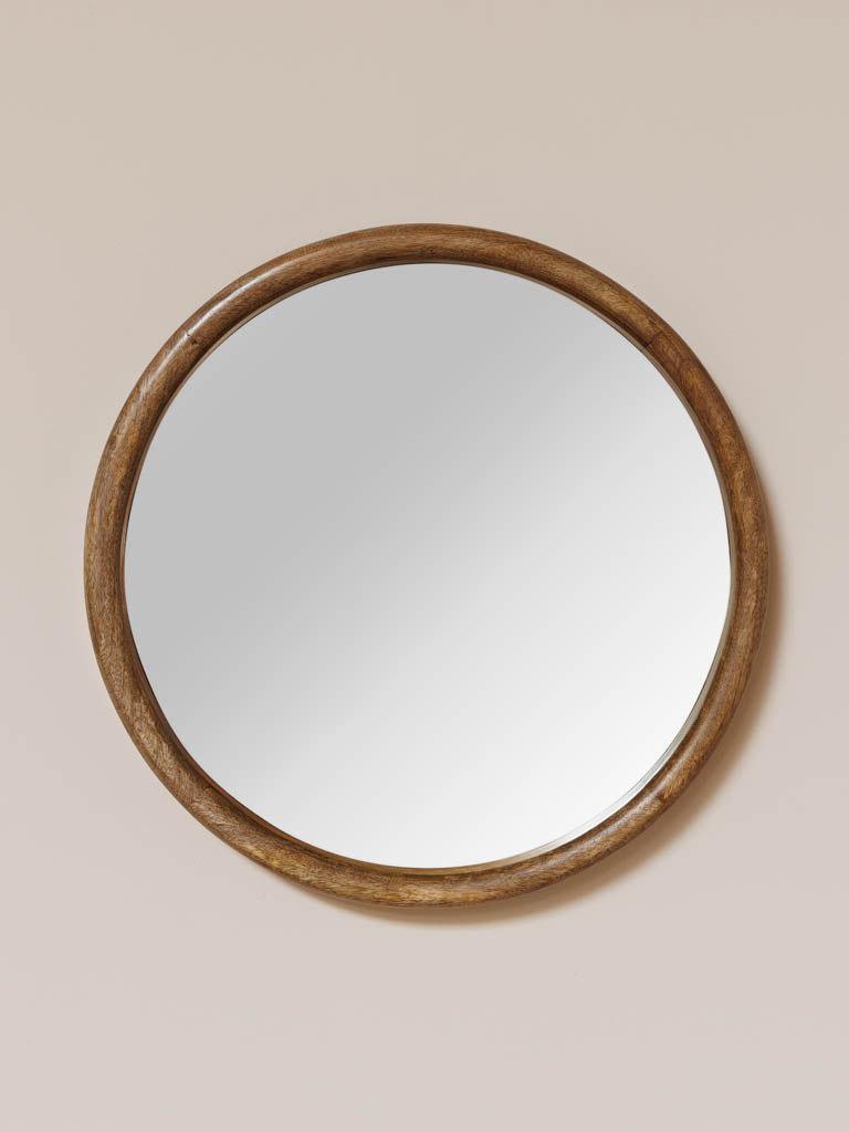 Miroir rond bois Marie - 1
